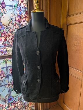 Banana Republic Black Button-Front Women's Cardigan